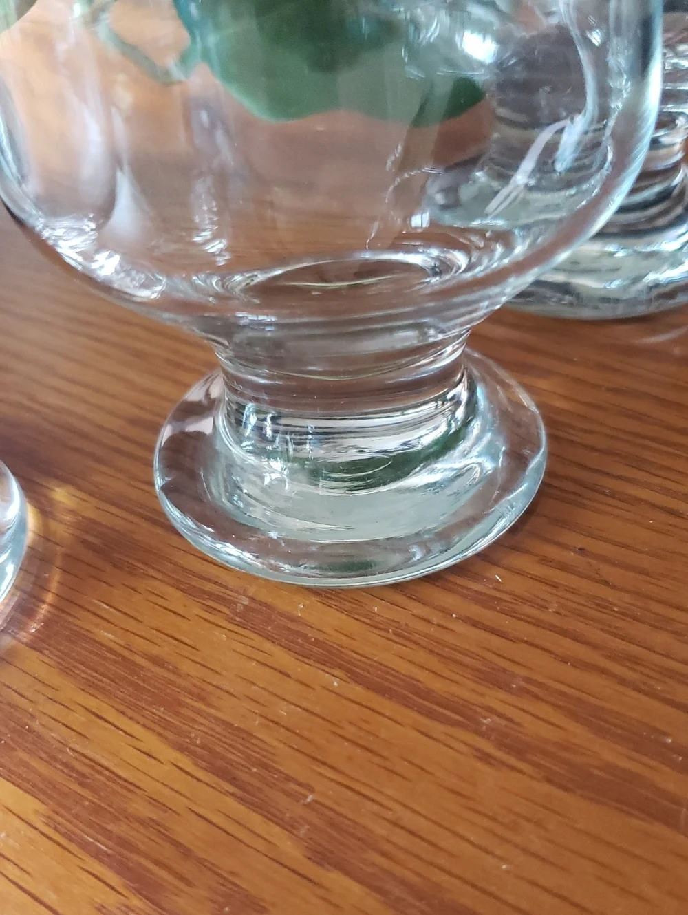 Elegant Clear Footed Glass Goblet Set- (Set Of 5) - 8 Oz. Each
